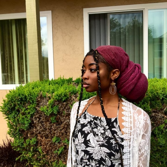 NEW Lucite Hoops w/ Brass Accents - Picture 5 of 5